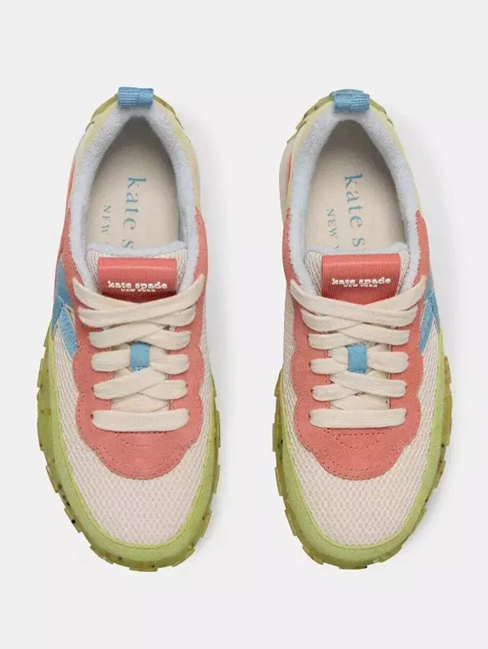 Kate Spade K As In Kate Runners Melon Ball Colorblocked Mesh w/ Suede Accents